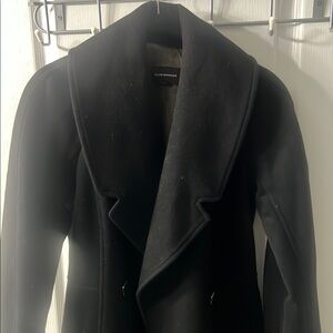 Club Monaco Black Pea Coat Timeless Elegance